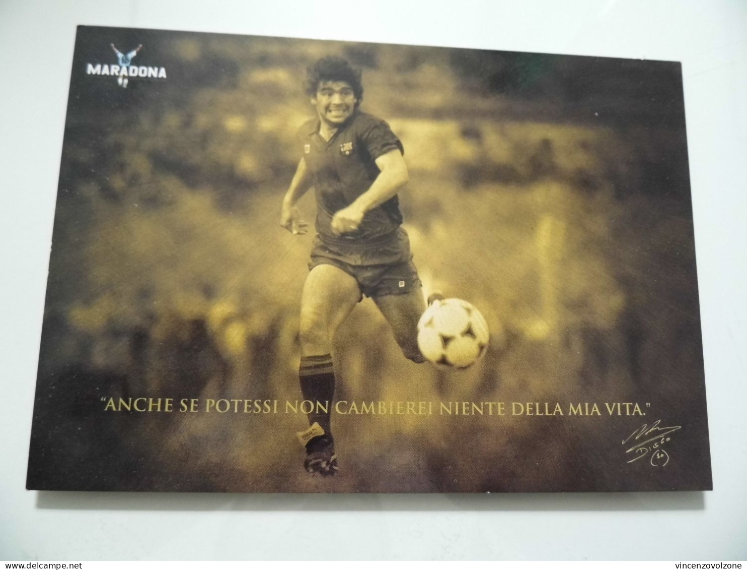 Cartolina Promocard "LA GAZZETTA DELLO SPORT MARADONA" - Soccer