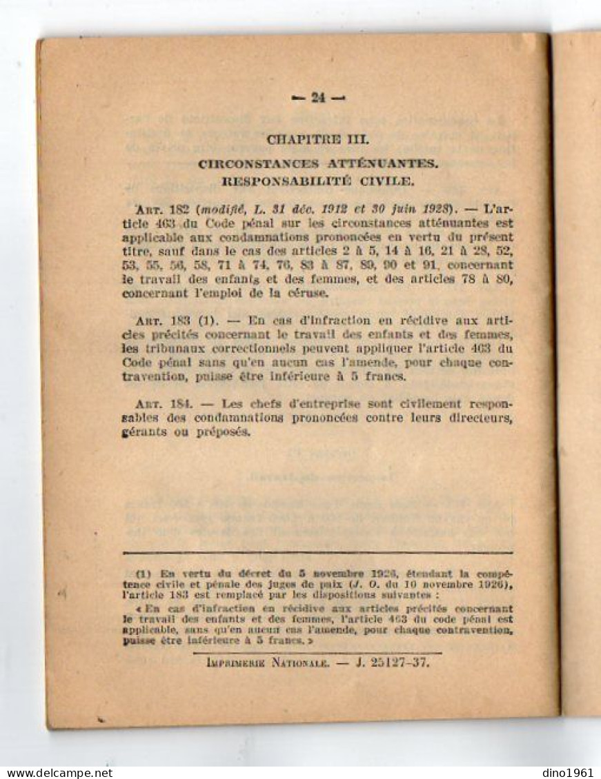 VP23.062 - COUZON AU MONT D'OR 1940 - Livret de Travail des Enfants - M. GAUDILLOT, Forges.... de VILLEURBANNE & PARIS