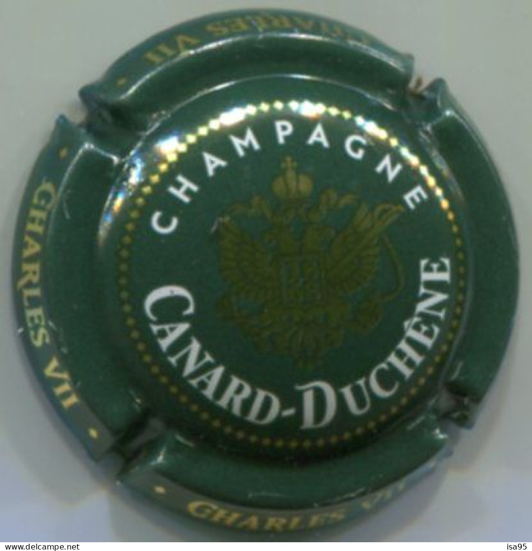 CAPSULE-CHAMPAGNE CANARD-DUCHENE N°79 Vert Noir, Charles VII Sur Contour - Canard Duchêne