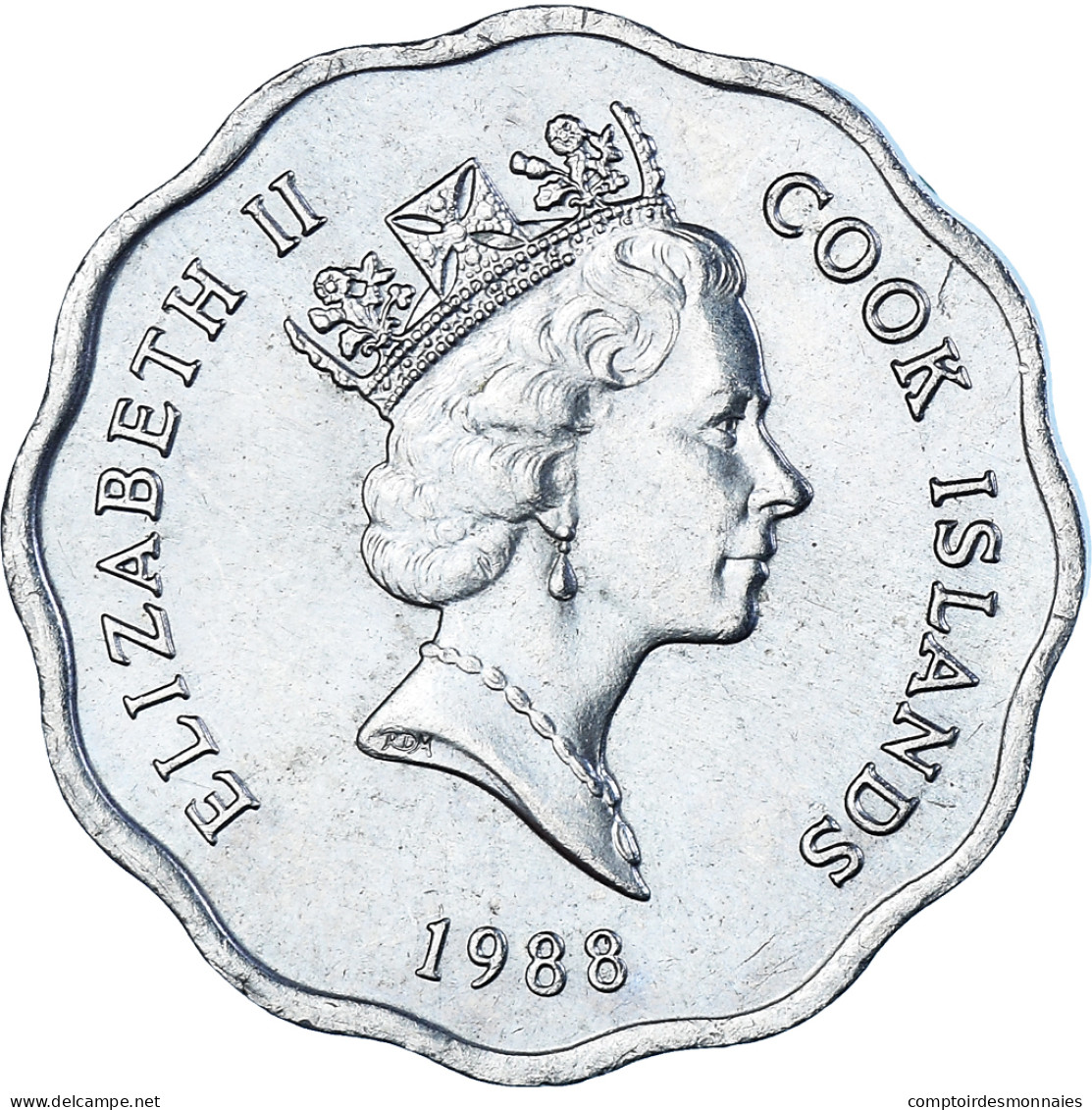 Monnaie, Îles Cook, Dollar, 1988 - Cookeilanden