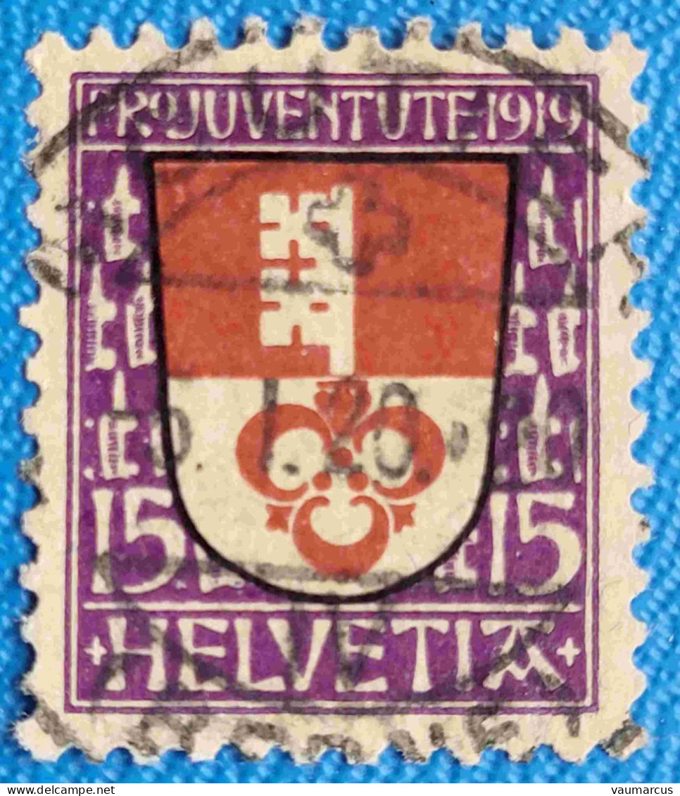 1919 Zu J 14 PRO JUVENTUTE Obl. MOUTIER 30.1.20 LUXE SBK 10 CHF Voir Description - Used Stamps