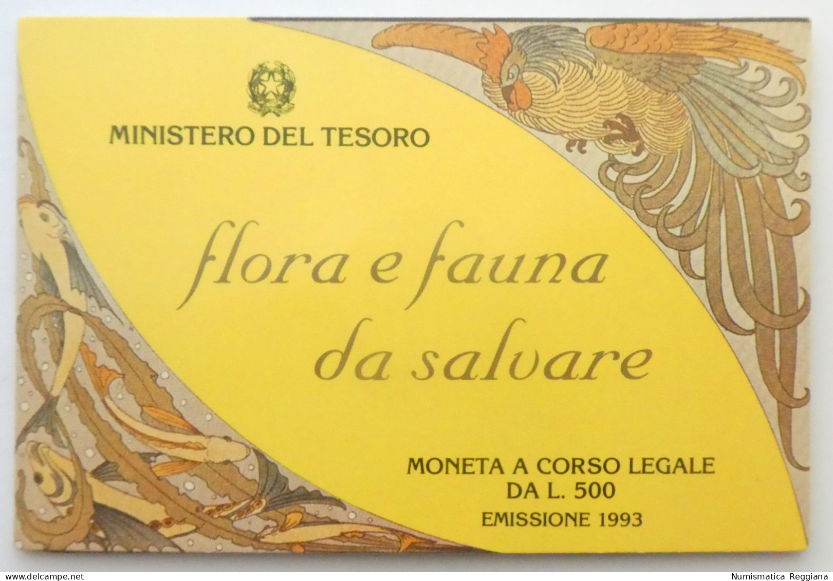 Repubblica Italiana - 500 Lire 1993 FDC Flora E Fauna Da Salvare - Jahressets & Polierte Platten