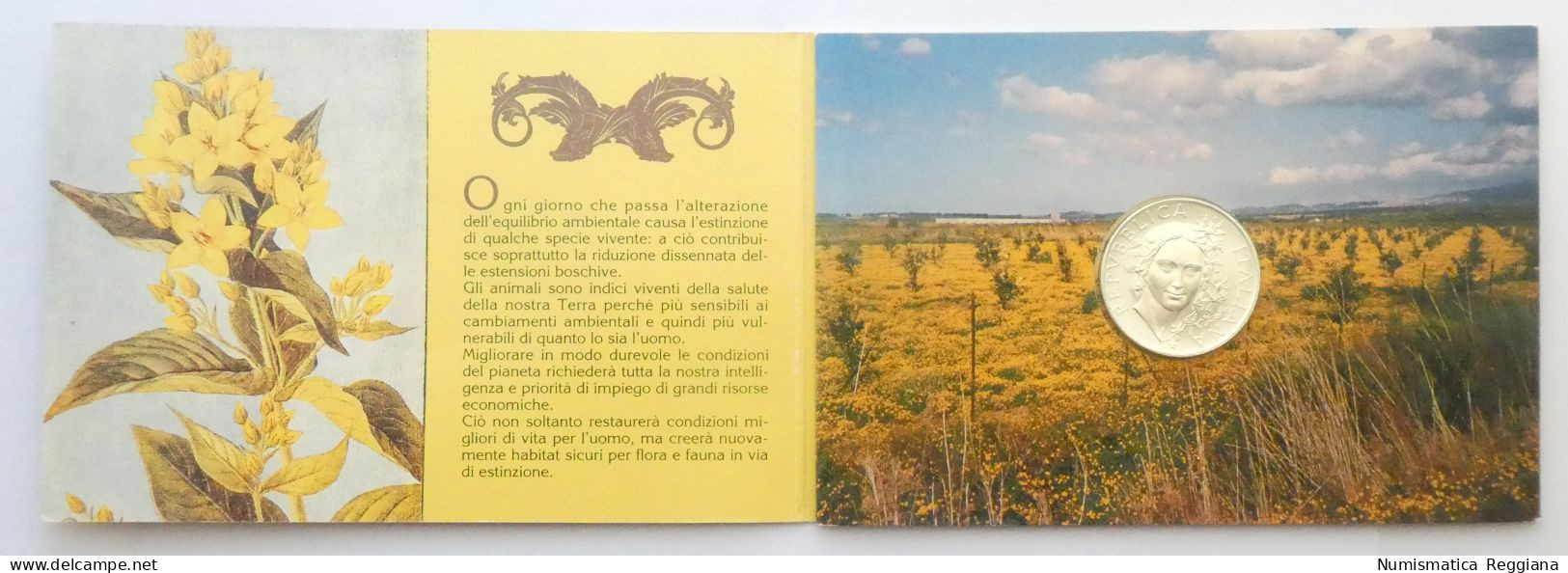 Repubblica Italiana - 500 Lire 1993 FDC Flora E Fauna Da Salvare - Jahressets & Polierte Platten