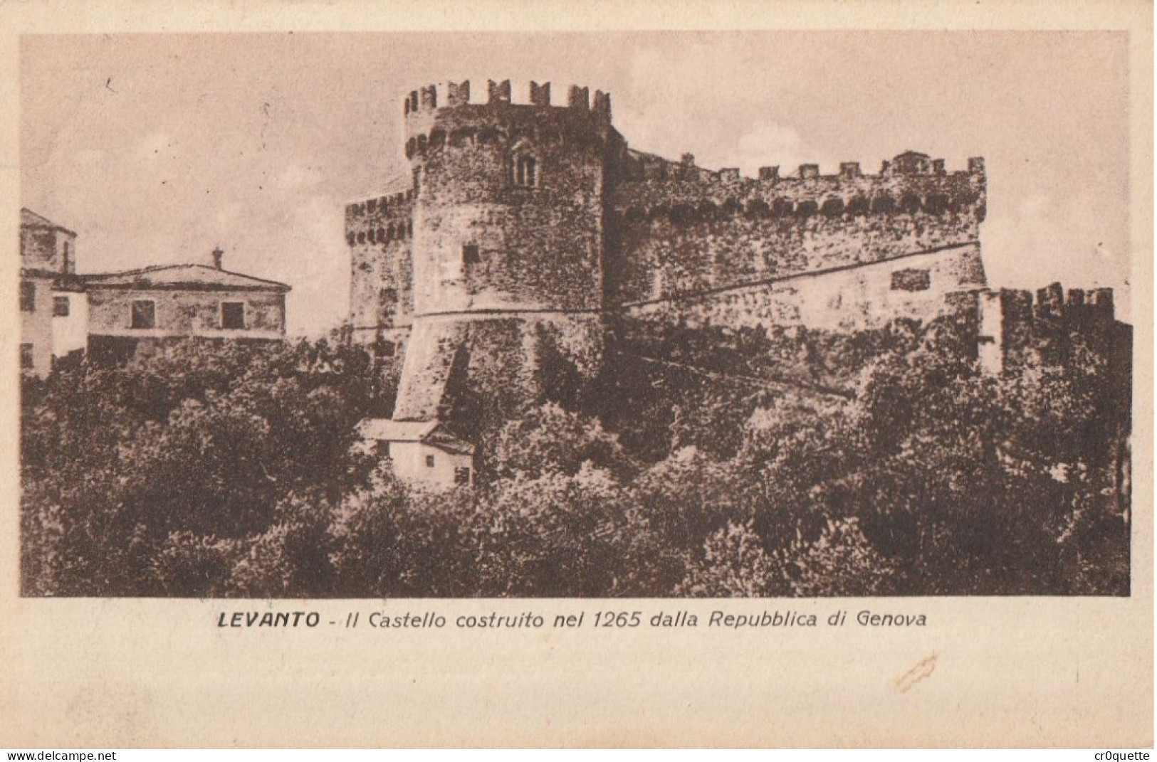 # ITALIE - LEVANTO / CHÂTEAU En 1927 - La Spezia