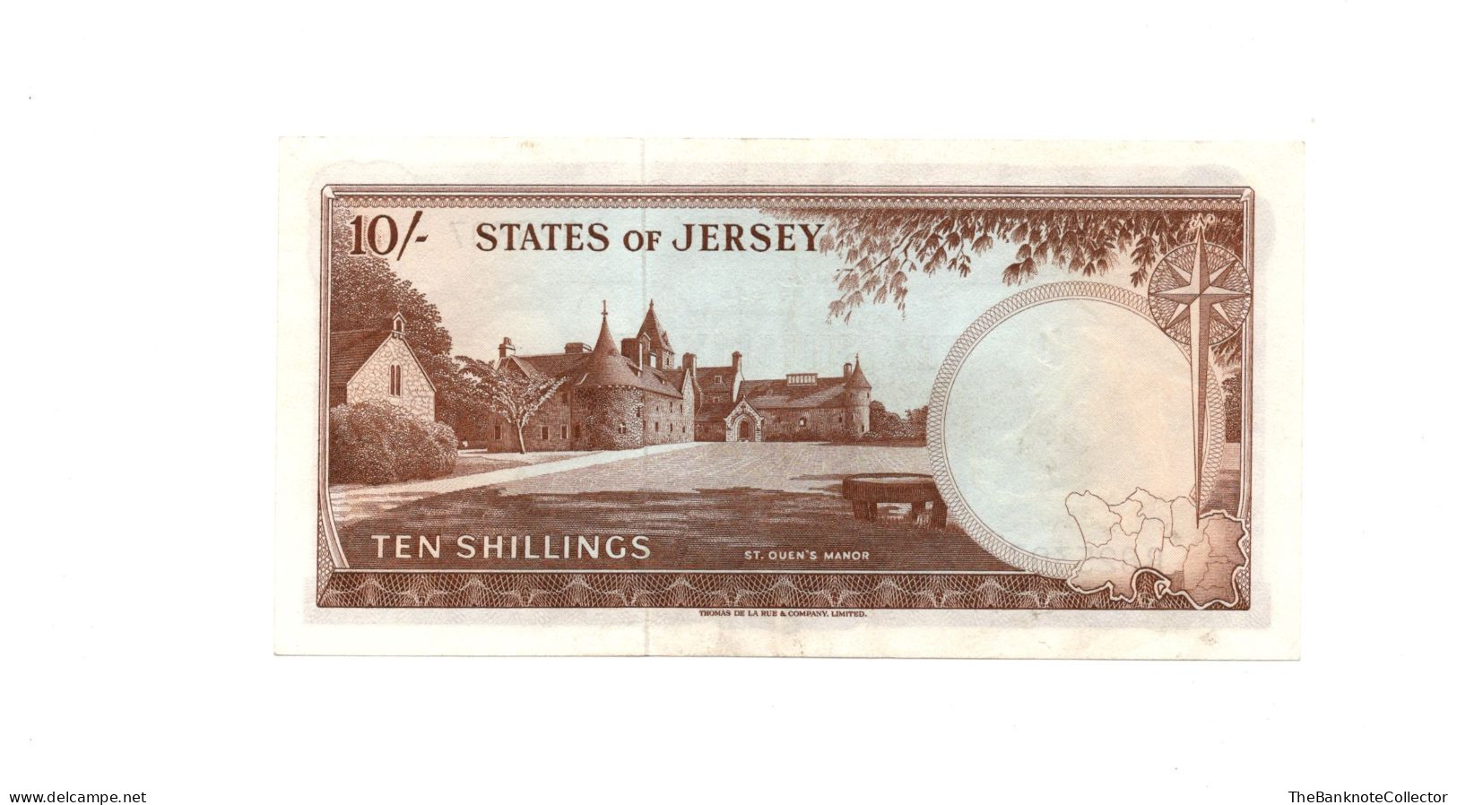 Jersey 10 Shillings ND 1963 QEII P-7a EF - Jersey