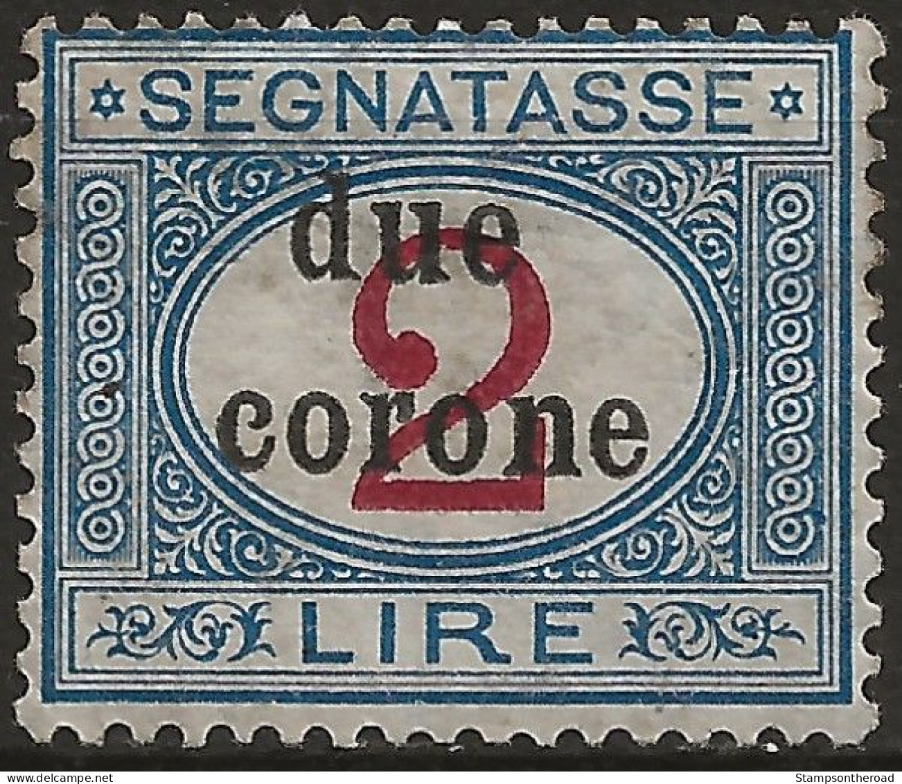 TRTTSx8N,1919 Terre Redente - Trento E Trieste, Sassone Nr. 8, Segnatasse Nuovo Senza Linguella **/ - Trente & Trieste