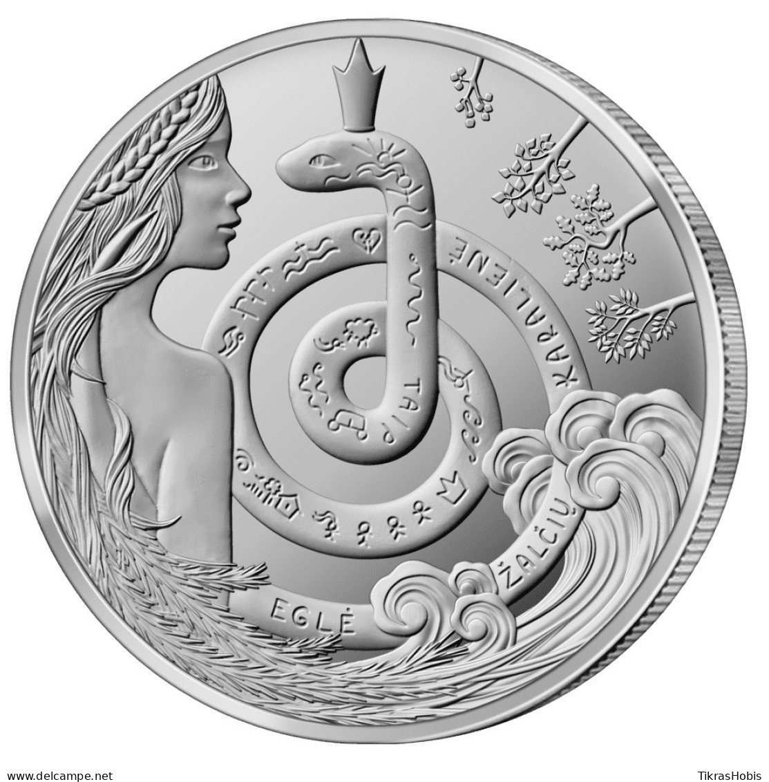 Lithuania 1,50 Euro, 2021 Fir - Serpent Queen - Lituanie