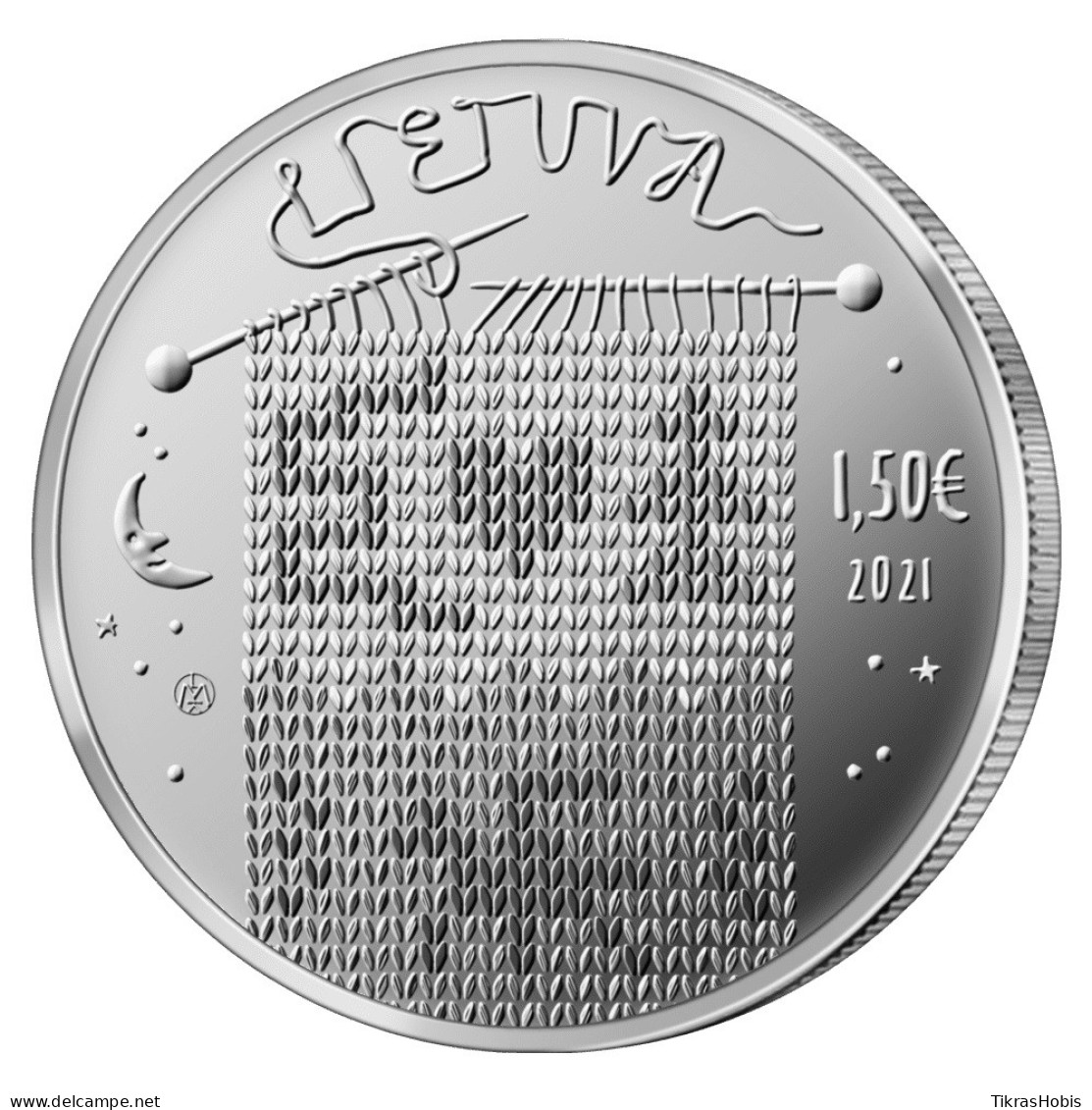 Lithuania 1,50 Euro, 2021 Fir - Serpent Queen - Lithuania