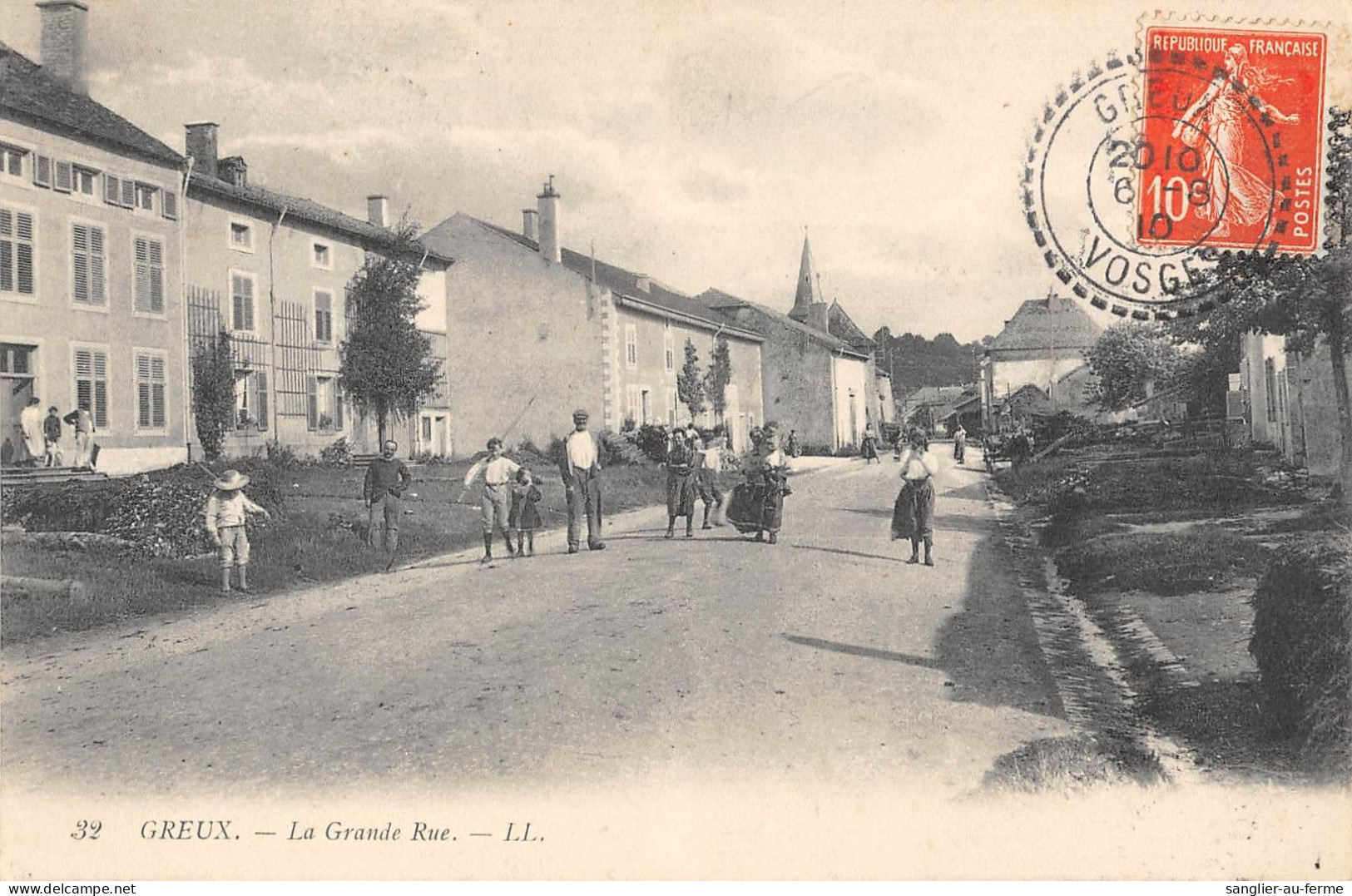 CPA 88 GREUX / LA GRANDE RUE - Autres & Non Classés