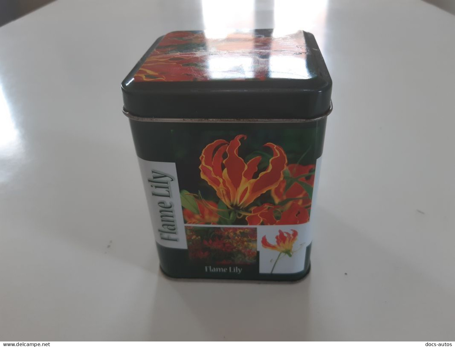 Boite Métal Publicitaire Flame Lily - Gloriosa - Boîtes