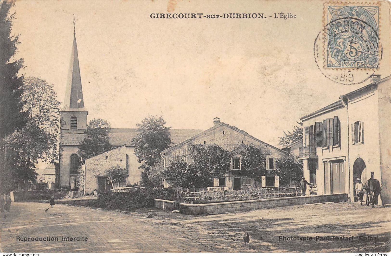 CPA 88 GIRECOURT SUR DURBION / L'EGLISE - Autres & Non Classés