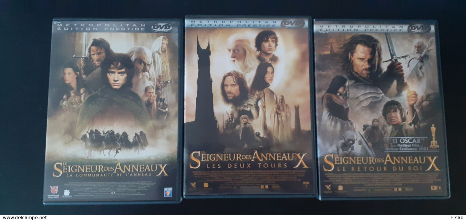 LOT 3 Double DVD Film Le Seigneur Des Anneaux Trilogie - Acción, Aventura