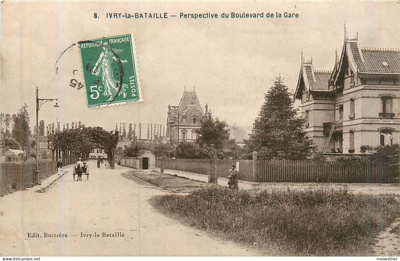 IVRY LA BATAILLE Perspective Du Boulevard De La Gare - Ivry-la-Bataille