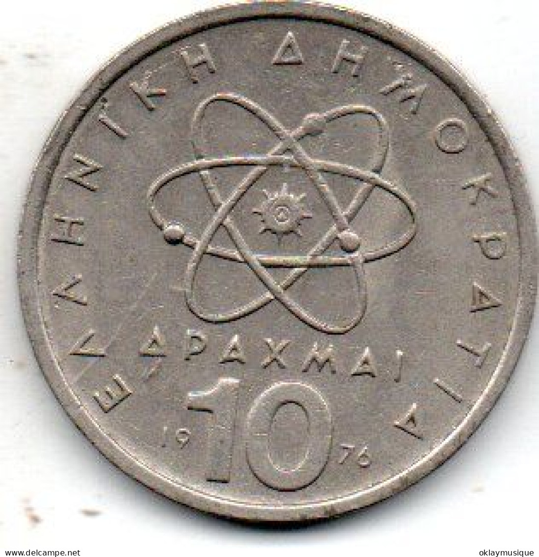 Grece 10 Drachmai 1976 - Grecia