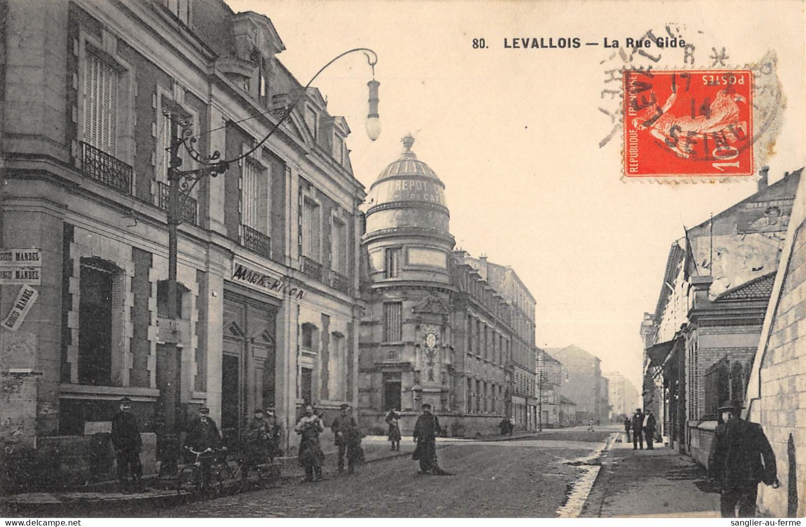 CPA 92 LEVALLOIS / LA RUE GIDE - Levallois Perret