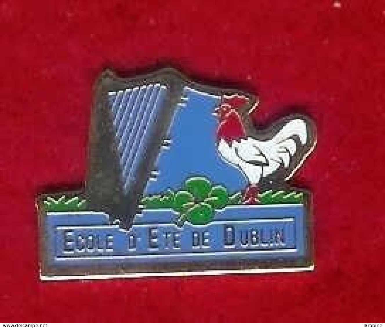 @@  Coq école D' été De Dublin Trèfle Harpe Musique (2.4x1.8) Neuf @@cs5 - Administration