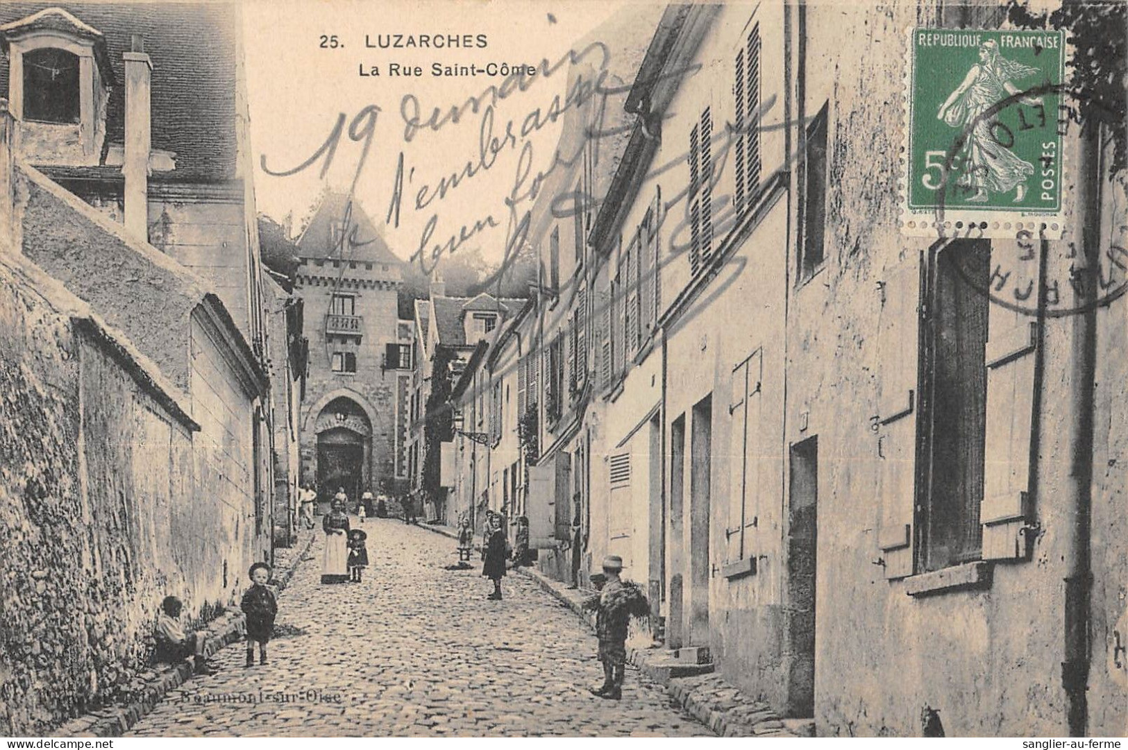 CPA 95 LUZARCHES / LA RUE SAINT COME - Luzarches