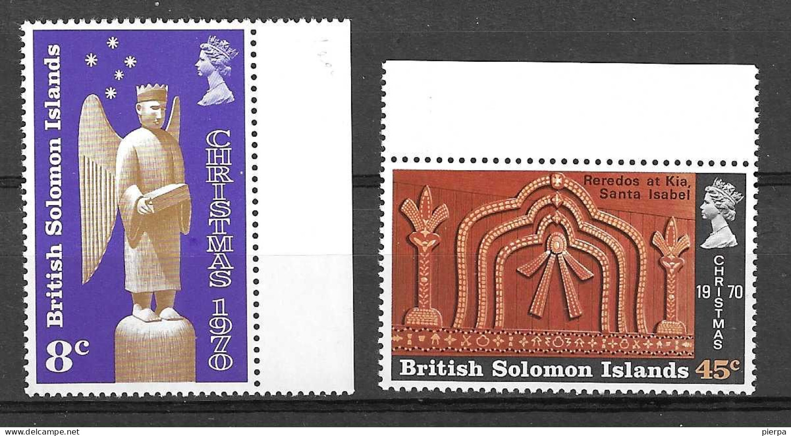 ISOLE SALOMONE - 1970 - NATALE - SERIE 2 VALORI - NUOVA MNH** (YVERT 193\4 - MICHEL 199\200) - British Solomon Islands (...-1978)