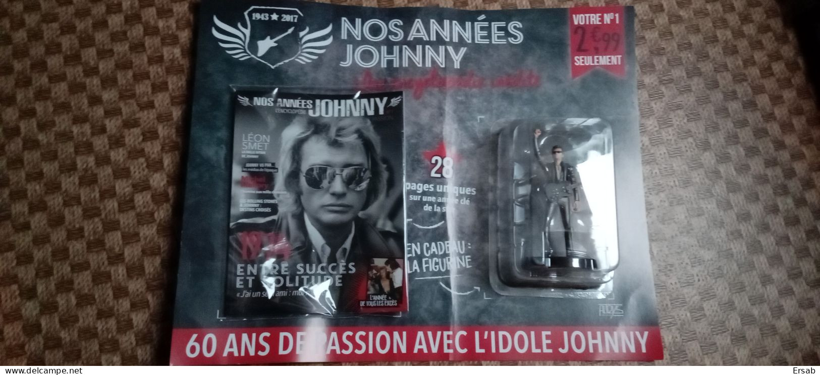 Figurine Johnny Hallyday Collection Nos Années Johnny N°1 - Objets Dérivés