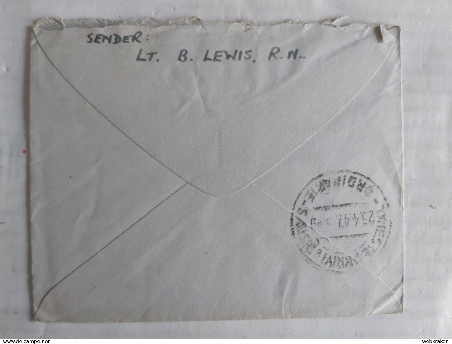 LETTER FROM MILITAR FIELD POST OFFICE 731 HAIFA ISRAELE ISRAEL TO TRIESTE 1947 2 WAR 2 GUERRA - Military Mail Service
