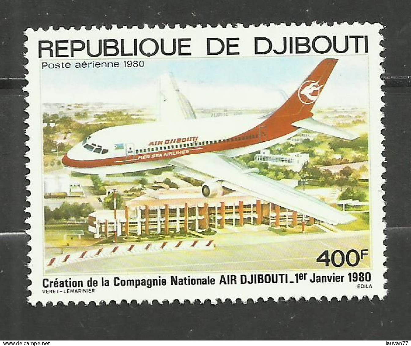 Djibouti POSTE AERIENNE N°140 Neuf** Cote 8.75€ - Djibouti (1977-...)