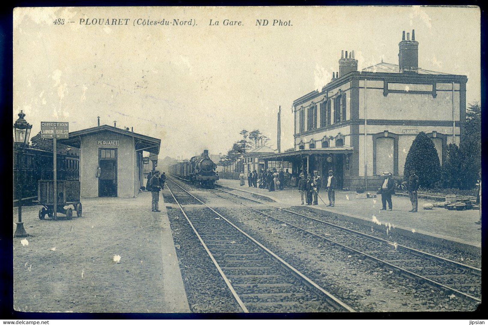 Cpa Du 22 Plouaret - La Gare    STEP148 - Plouaret