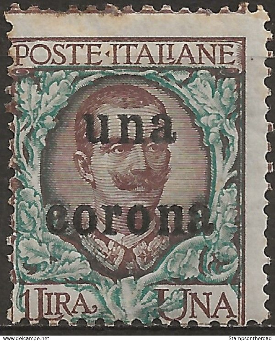 TRDA1L1,1919 Terre Redente - Dalmazia, Sassone Nr. 1, Francobollo Nuovo Con Traccia Di Linguella */ - Dalmatie