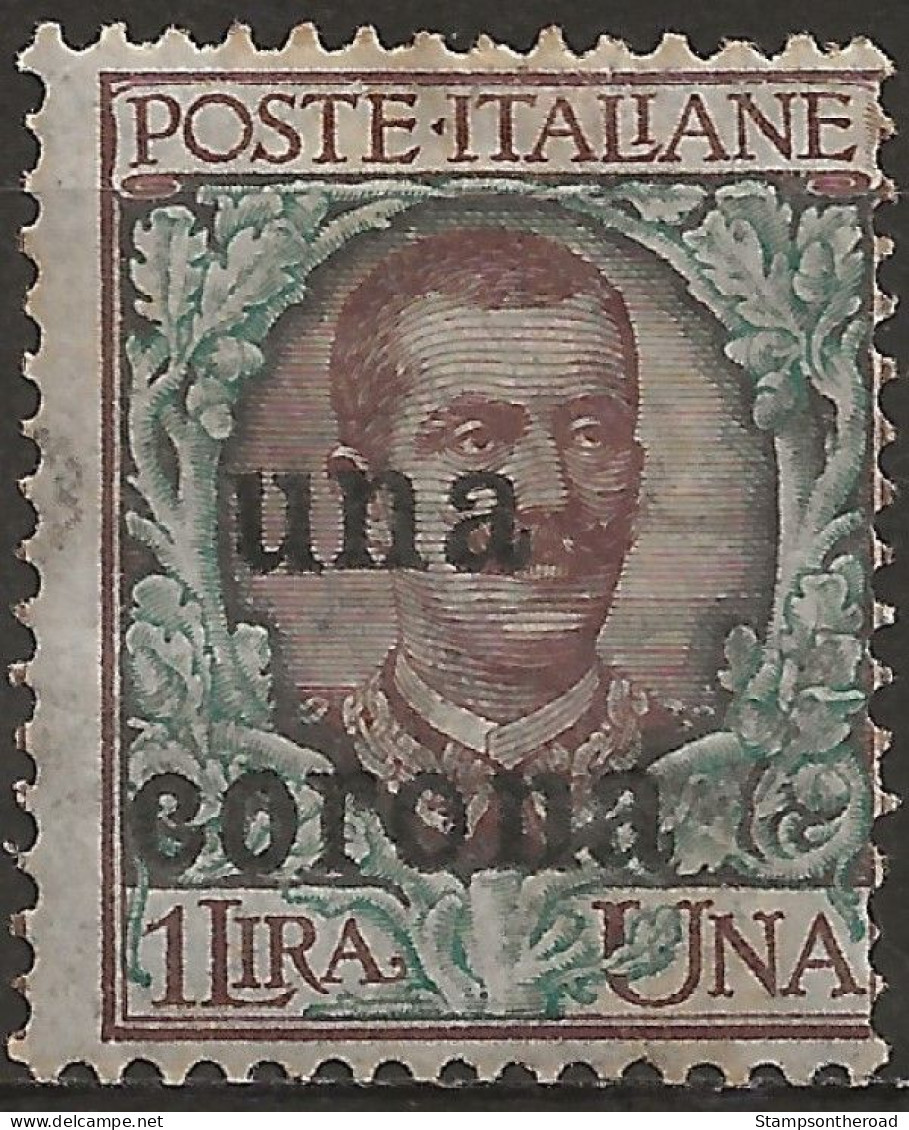 TRDA1L2,1919 Terre Redente - Dalmazia, Sassone Nr. 1, Francobollo Nuovo Con Traccia Di Linguella */ - Dalmatie