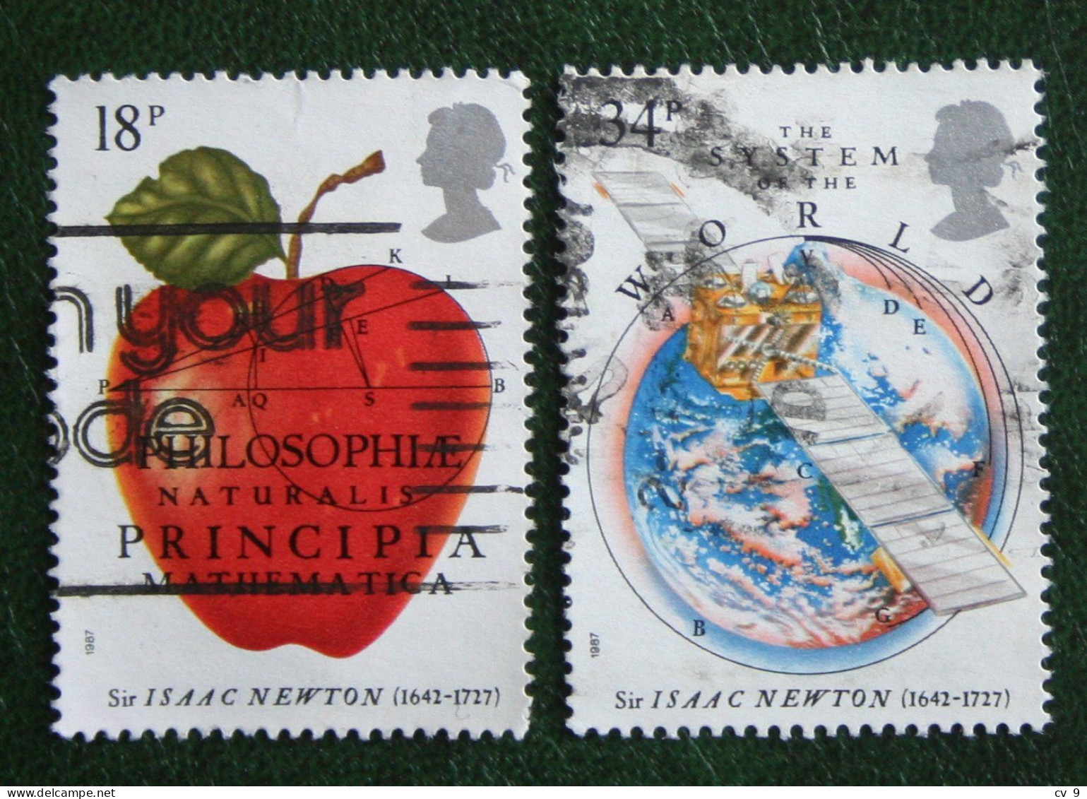 Science Fruit ISAAC NEWTON (Mi 1101 1104) 1987 Used Gebruikt Oblitere ENGLAND GRANDE-BRETAGNE GB GREAT BRITAIN - Used Stamps