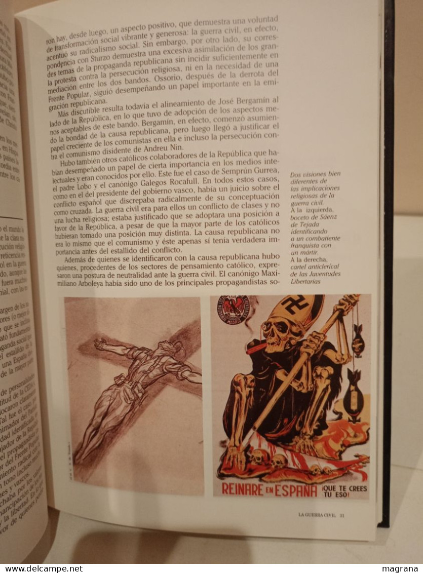 La Guerra Civil Española. 13- La Iglesia durante la Guerra. Ediciones Folio. 1996. 118 páginas.