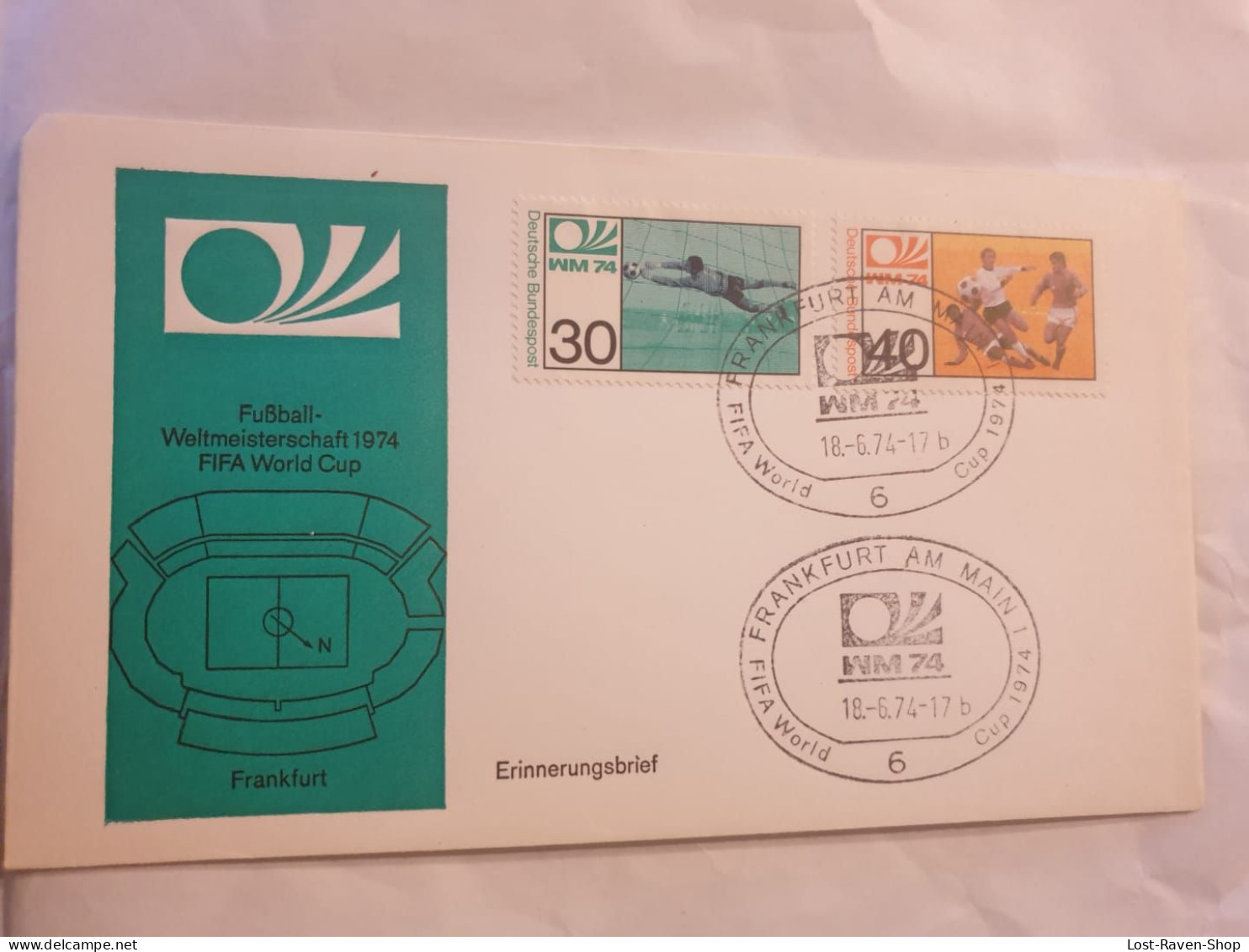 Fußball Weltmeisterschaft 1974 - Enveloppes - Oblitérées