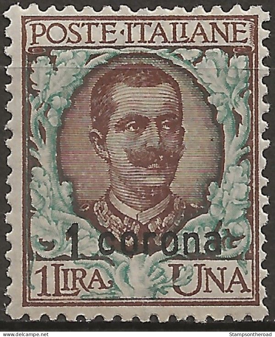 TRDA6LA -1921/22 Terre Redente/Dalmazia, Sassone Nr. 6, Francobollo Nuovo Con Traccia Di Linguella */ - Dalmazia