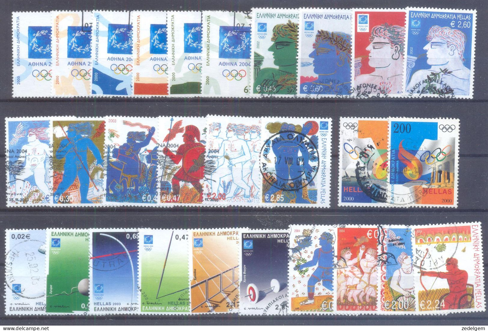 GRIEKENLAND / OLYMPISCHE SPELEN  (K065) XC - Sammlungen (ohne Album)