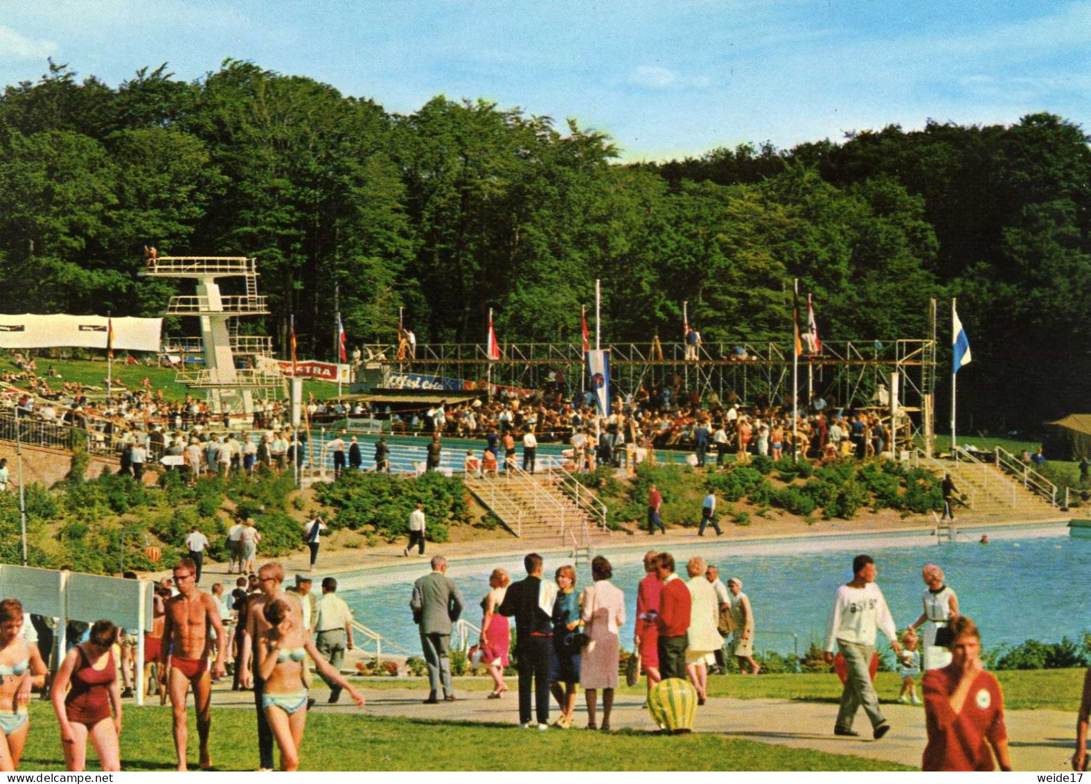 05640 - ITZEHOE - Blick Auf Das Freibad Klosterbrunnen - Schwimmmeisterschaften 1965 - Itzehoe