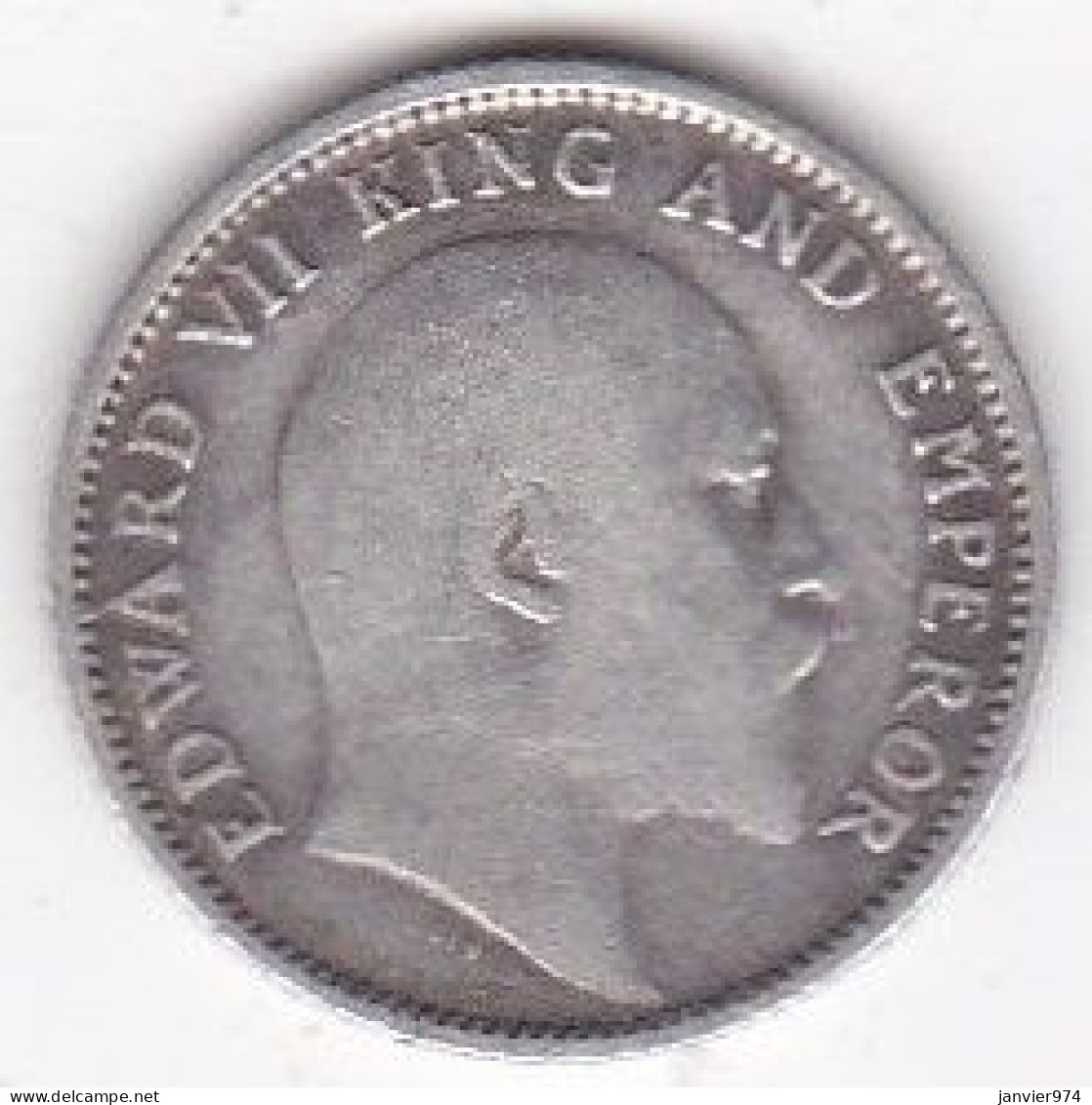 Inde Britannique, 1/4 Rupee 1905, Edward VII, En Argent , KM# 506 - India