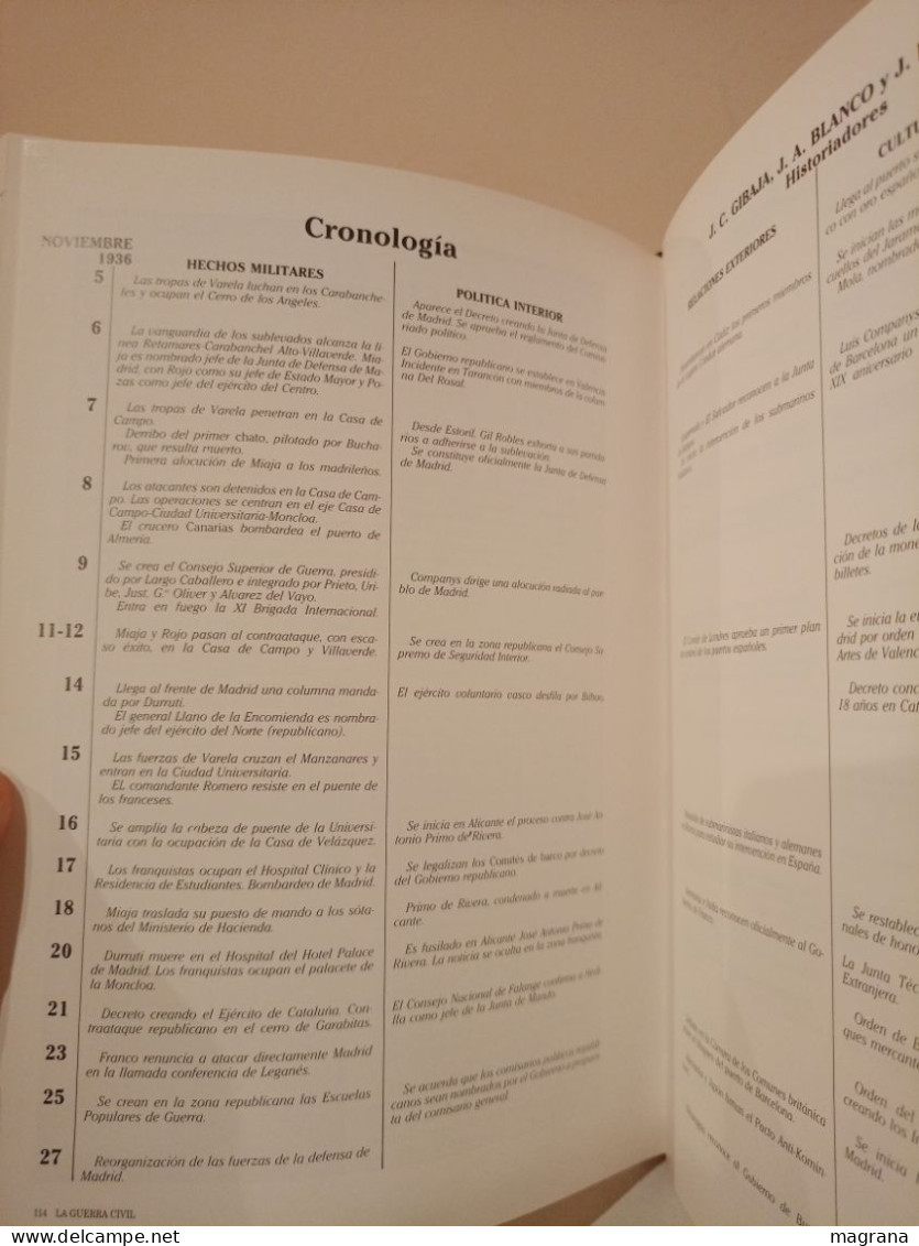 La Guerra Civil Española. 9- La Batalla de Madrid . Ediciones Folio. 1996. 119 páginas.