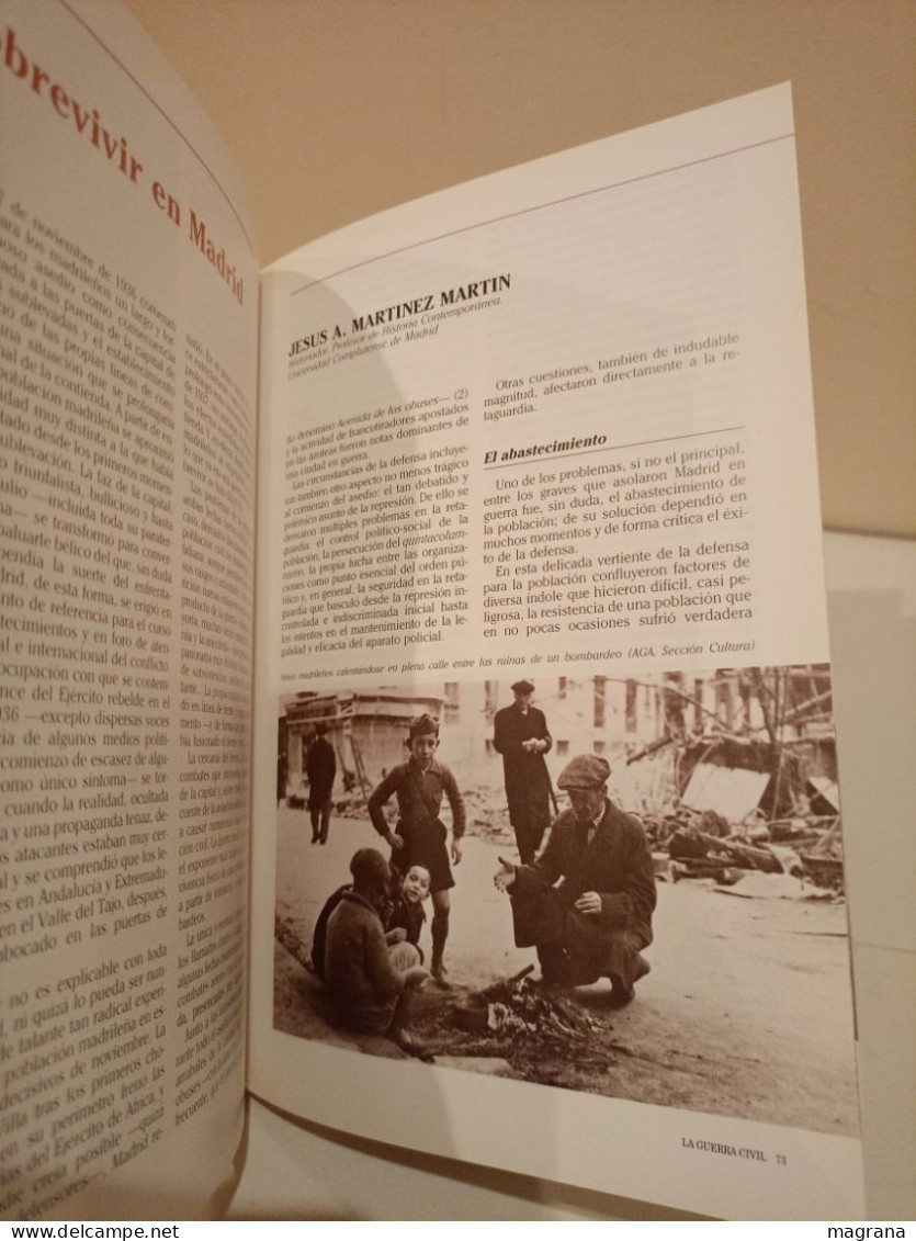 La Guerra Civil Española. 9- La Batalla de Madrid . Ediciones Folio. 1996. 119 páginas.