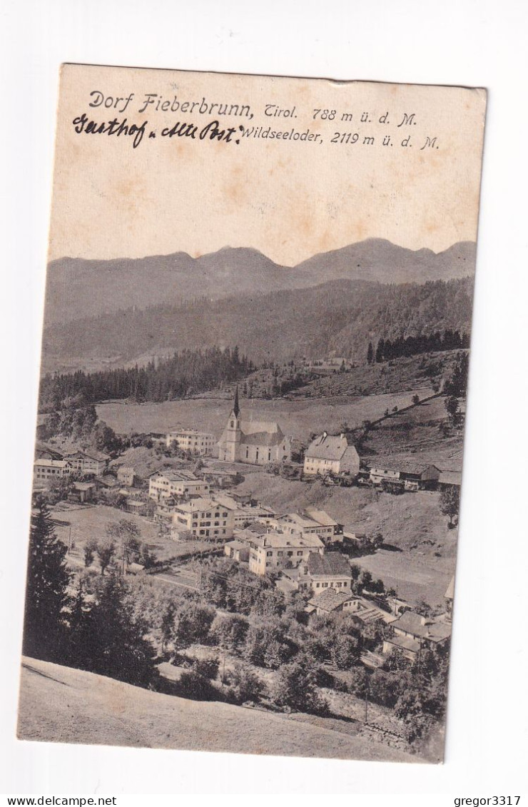 E6057) FIEBERBRUNN - Tirol - Wildseeloder - - 29.06.1914 - Fieberbrunn