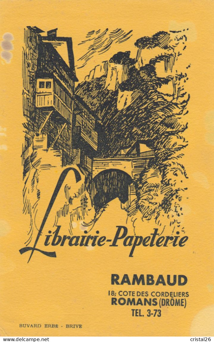 Romans Buvard Librairie RAMBAUD - Cartoleria