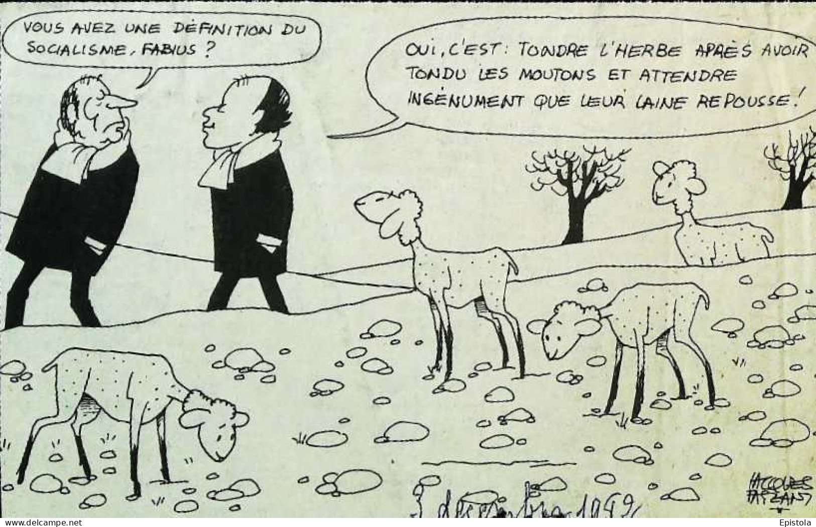 ► Coupure De Presse   Le Figaro Jacques Faisant 1982 Mitterrand Fabius Tonte Des  Moutons - 1950 à Nos Jours