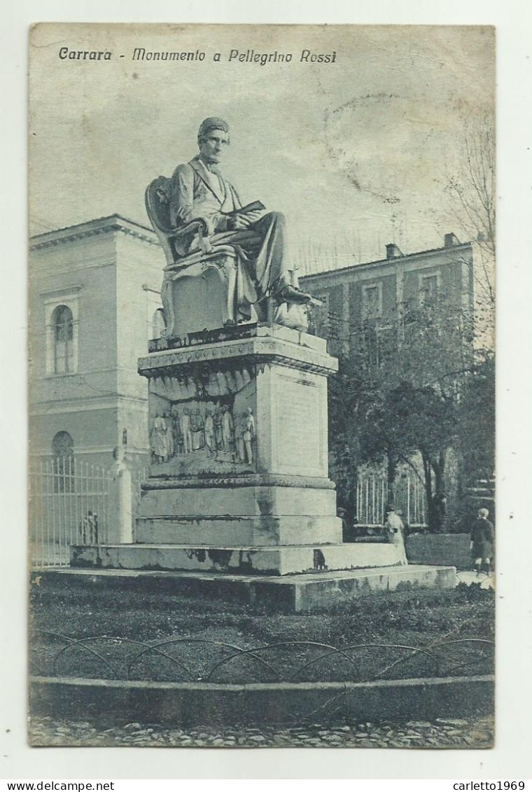 CARRARA - MONUMENTO A PELLEGRINO ROSSI   - VIAGGIATA FP - Carrara