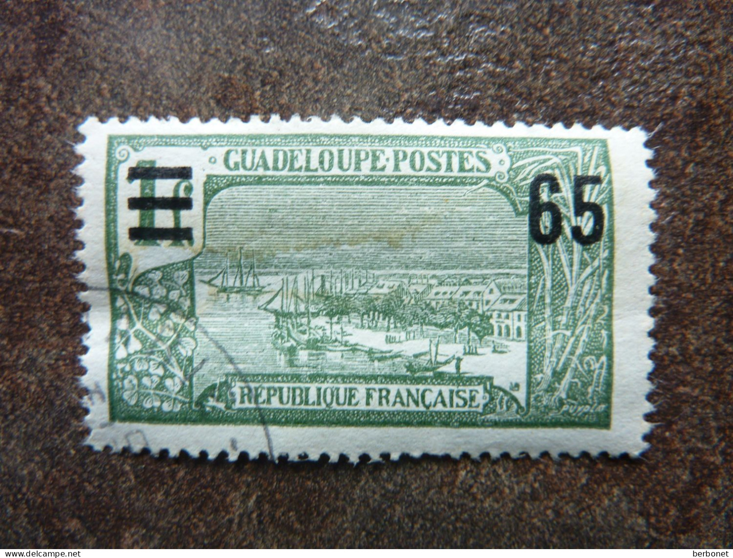 1926  Pointe à Pitre Surchargé 65c  Sur 1F   Y&T= 96     TBE - Used Stamps