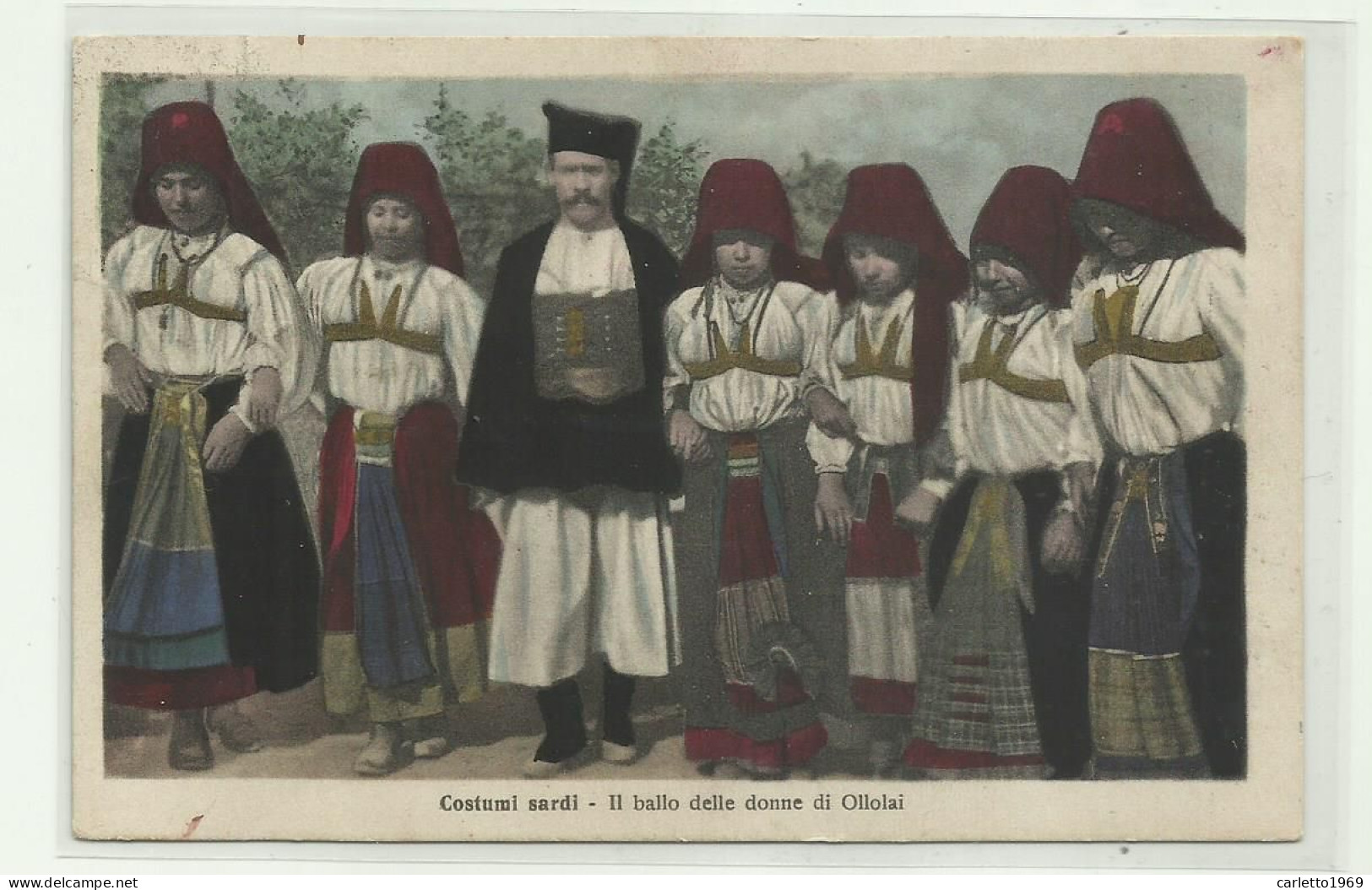 COSTUMI SARDI - IL BALLO DELLE DONNE DI OLLOLAI   - VIAGGIATA FP - Nuoro