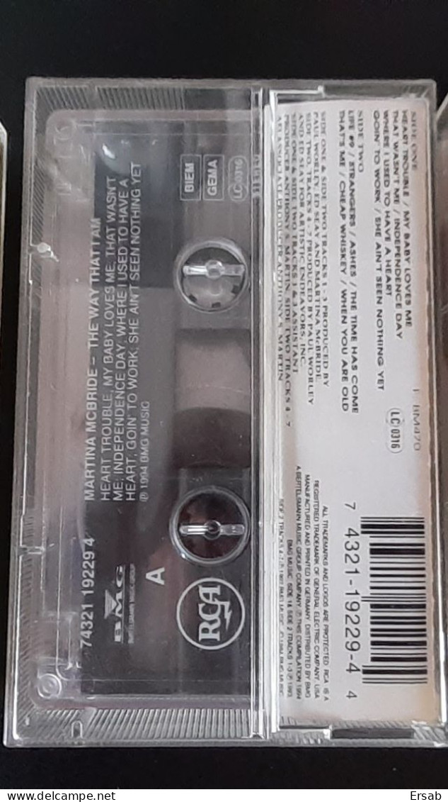 Lot 26 Cassettes Audio Divers K7 Country Music Rock & Roll Pop Tape MC - Casetes