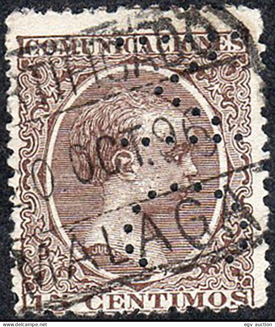 Málaga - Edi O 219 - Perforado - "MC" Grande Y Sin Puntos De Separación - Used Stamps