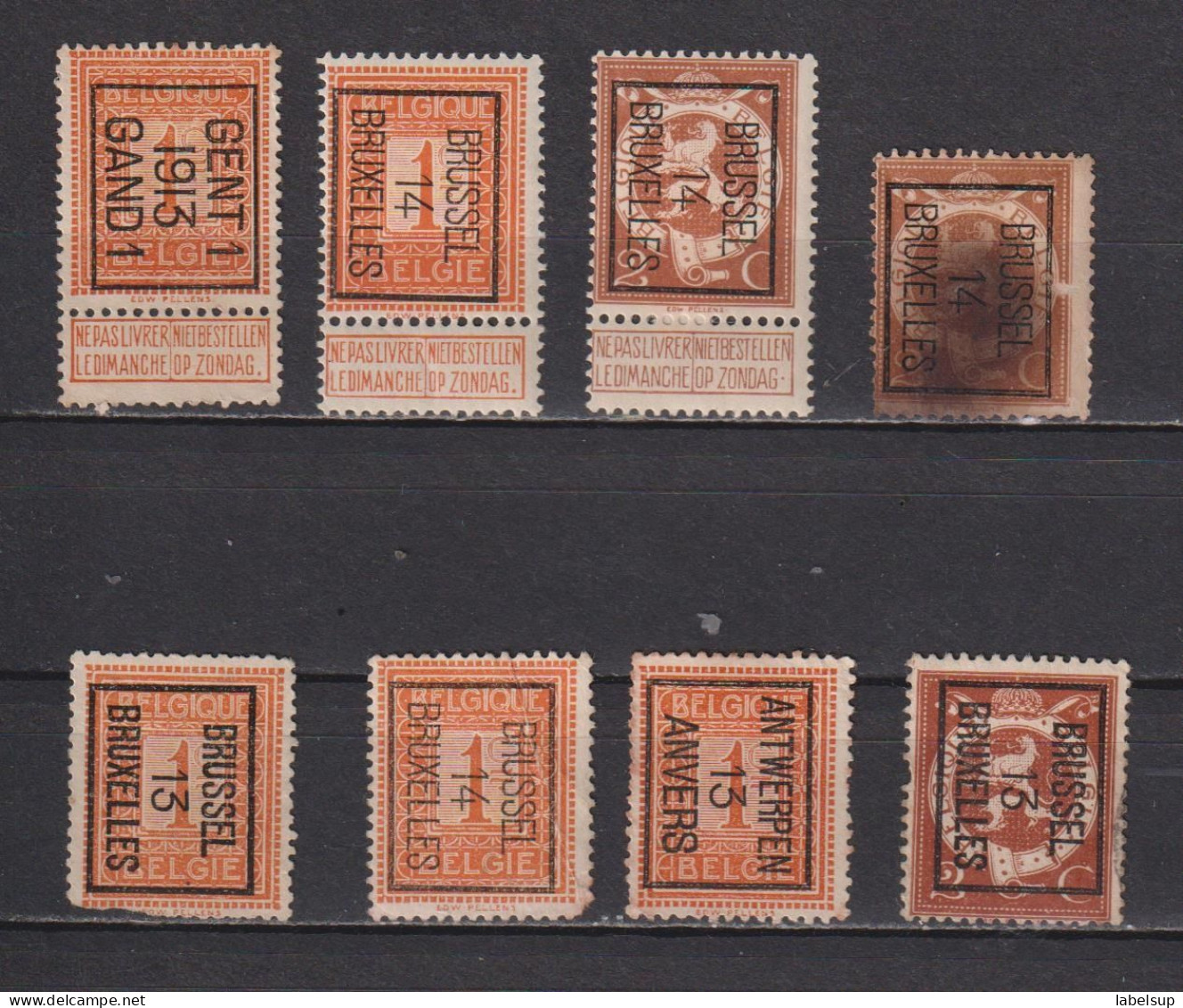 Lot De Vieux Timbres Préoblitérés De Belgique MH - Unused Stamps