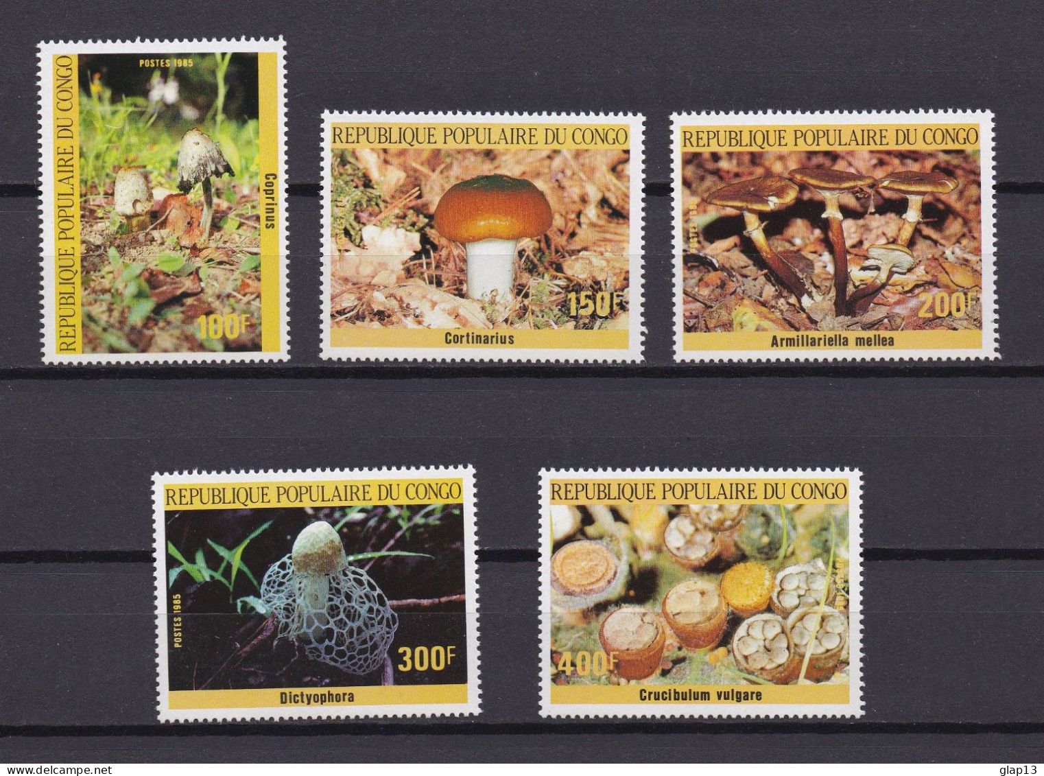 CONGO 1985 TIMBRE N°764/68 NEUF** CHAMPIGNONS - Mint/hinged