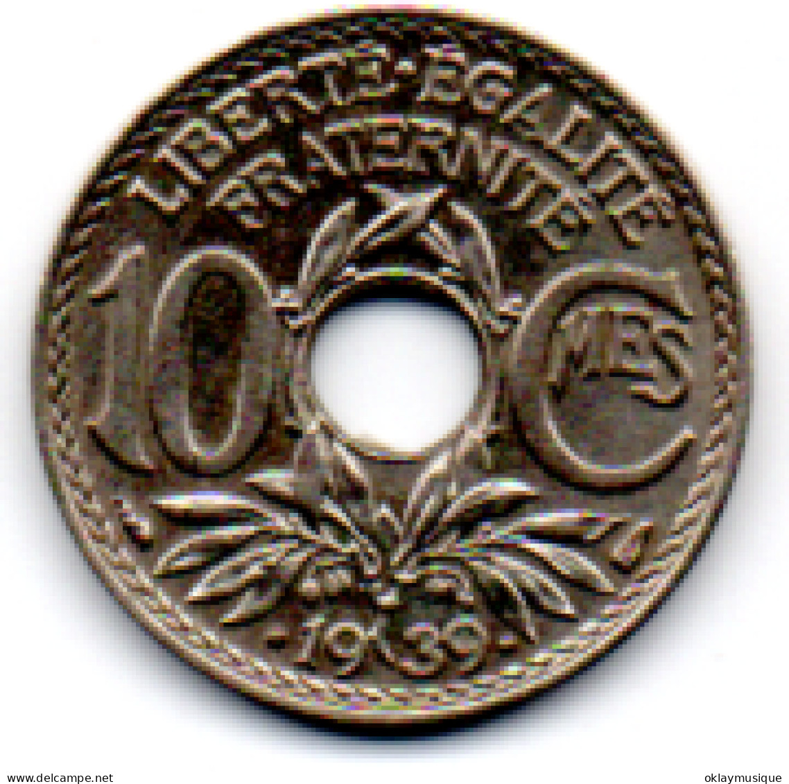 France 10 Centimes 1939 2 Points - 10 Centimes