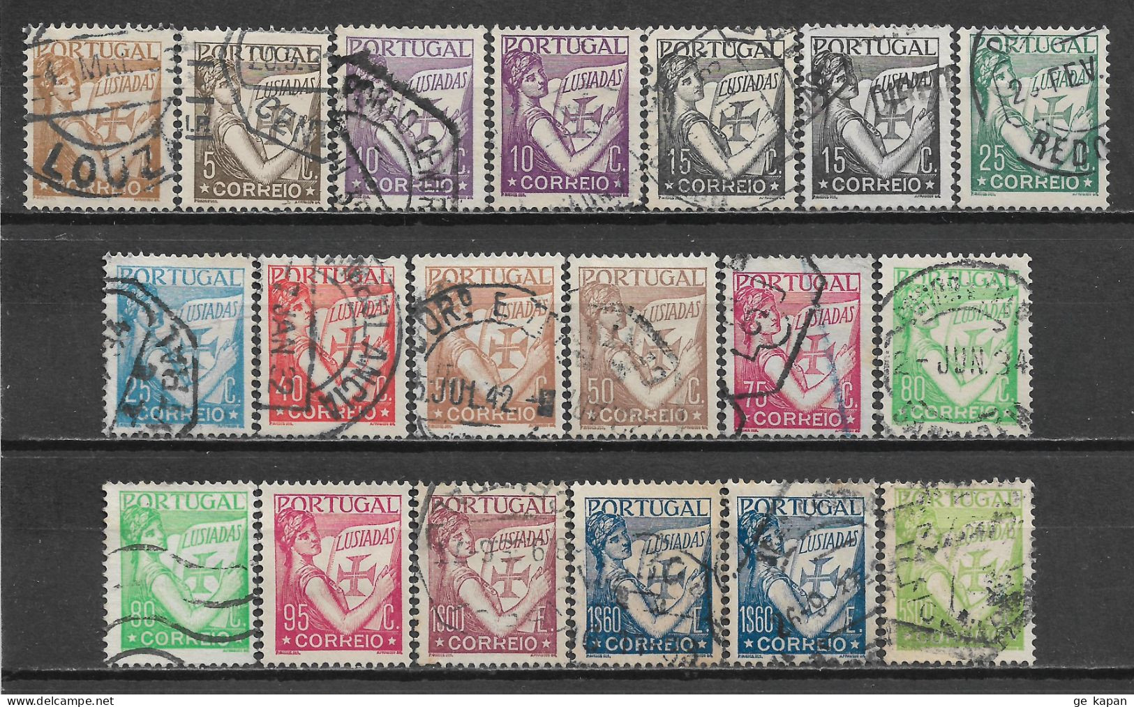 1931 PORTUGAL SET OF 1 MNG + 18 USED STAMPS Michel CV €47.10 - Gebraucht