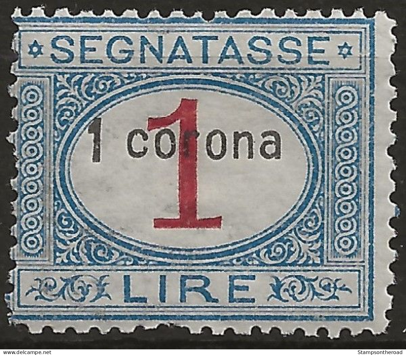 TRDASx2L - 1922 Terre Redente/Dalmazia, Sassone Nr. 2, Segnatasse Nuovo Con Traccia Di Linguella */ - Dalmatien